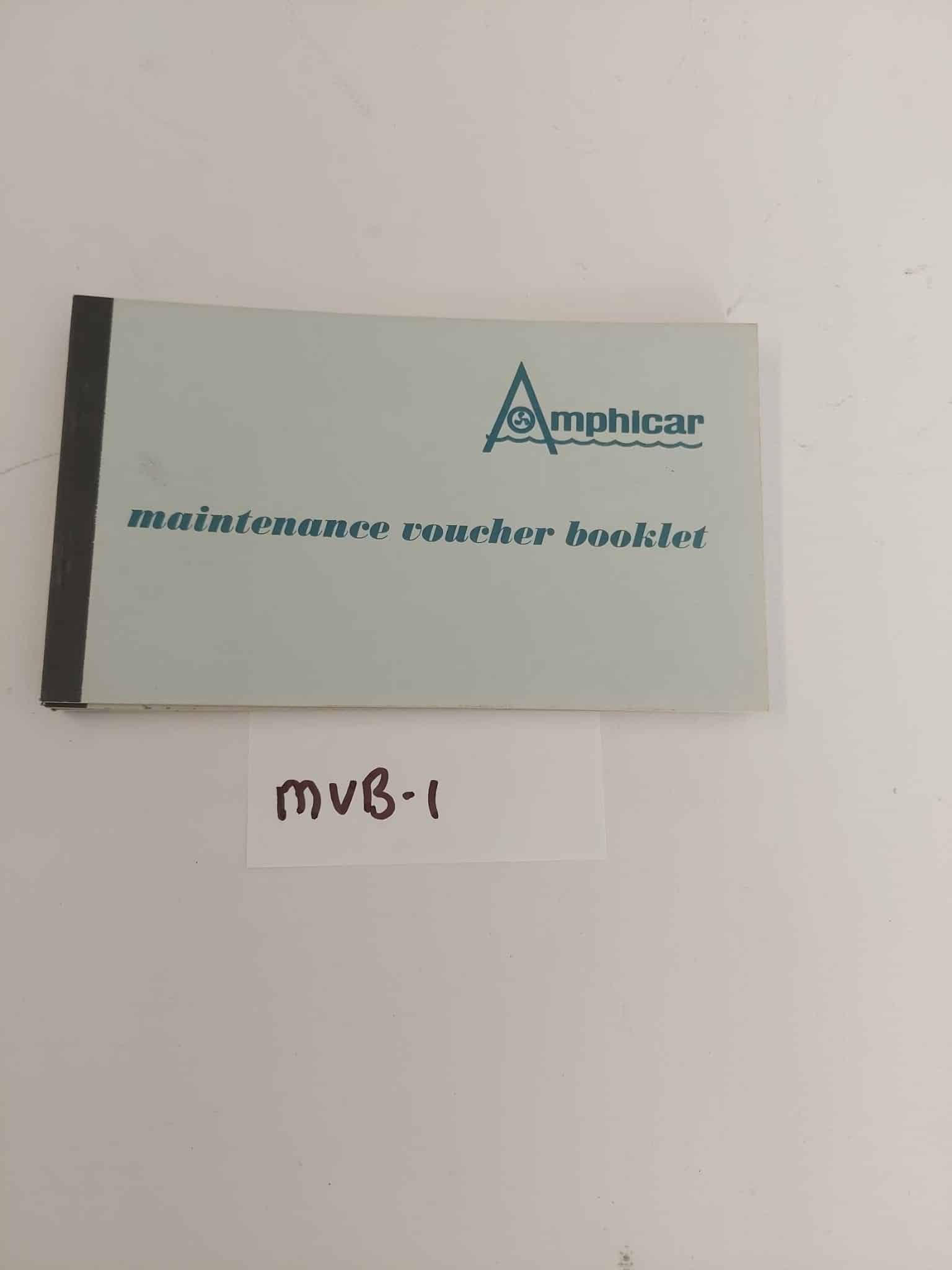 Maintenance Voucher Booklet (MVB-1)