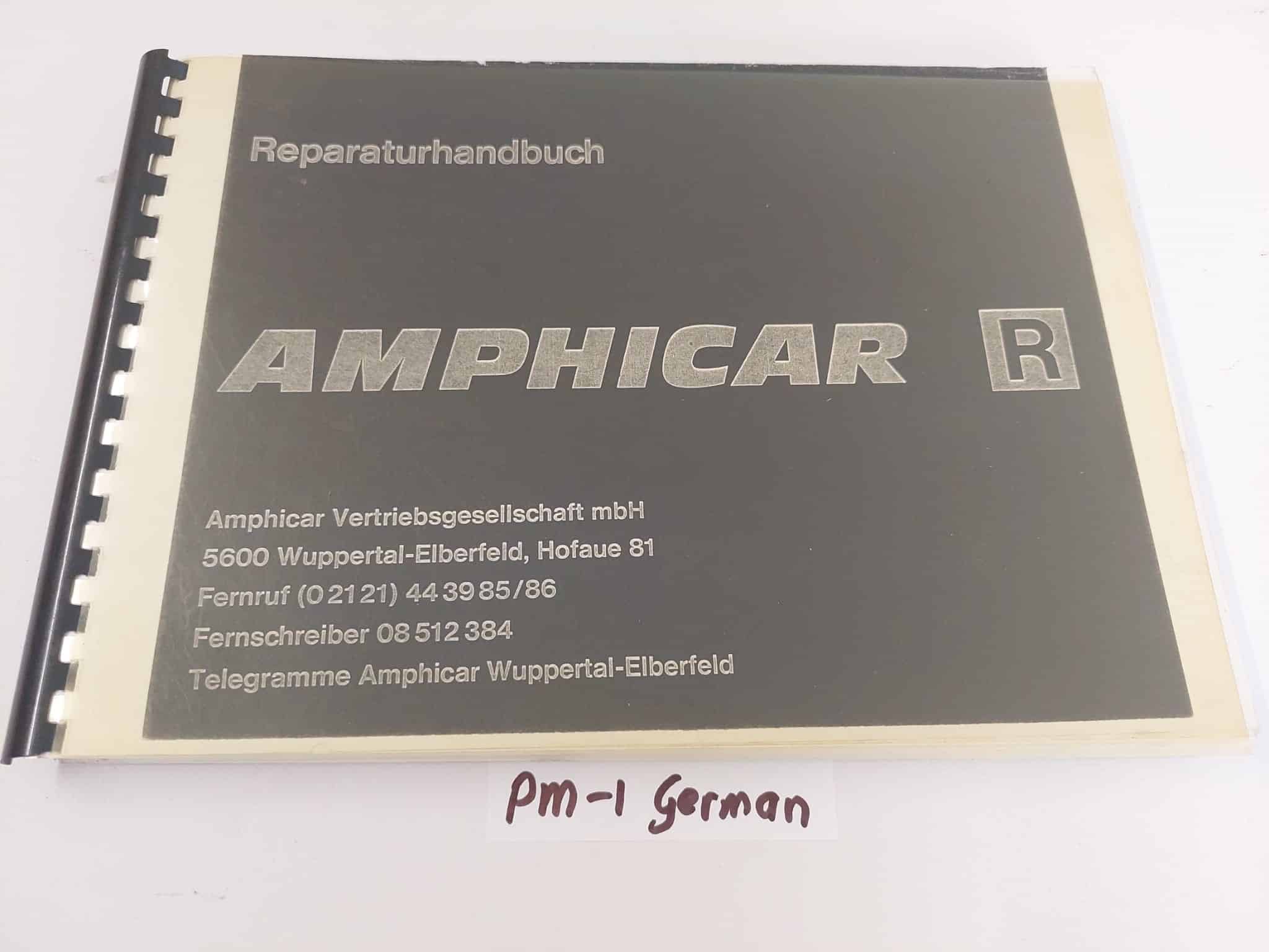 Parts Manual PM-1 German (Repro)